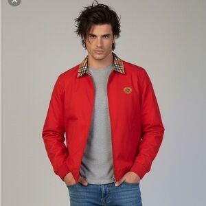 Vintage Burberry's Embroidered Logo Bomber Jacket